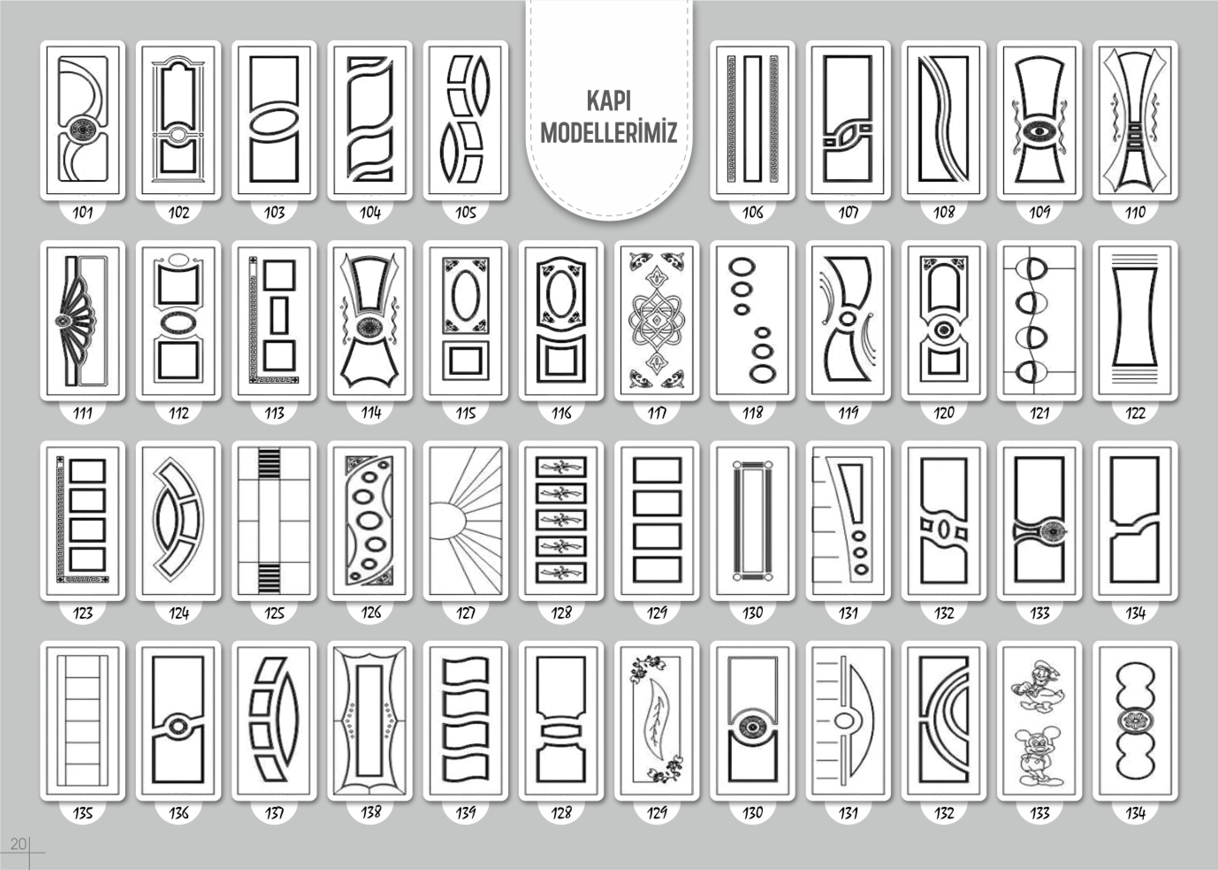 Tüm Kapı Modellerimiz