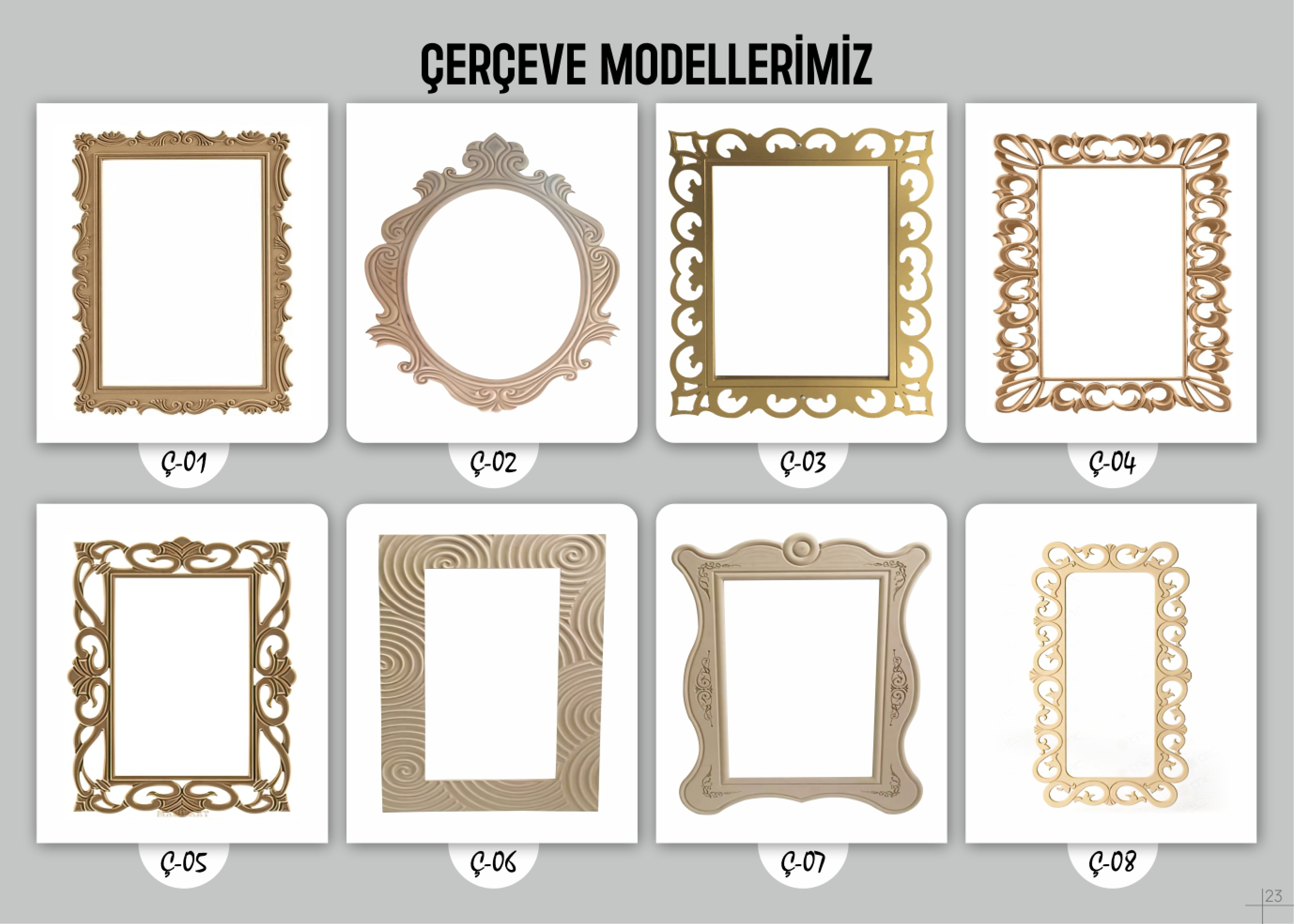 Tüm Çerçeve Modellerimiz